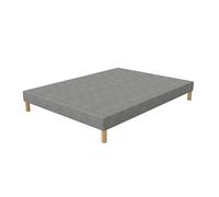 Sommier Tapissier gris 140x190 cm