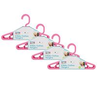 First Steps Lot de 8/16/24/32 cintres pour vêtements de bébé Rose/blanc/bleu