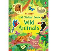 First Sticker Book Wild Animals – Usborne