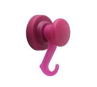 FIRST4MAGNETS Aimant en Néodyme Recouvert de Caoutchouc Violet avec Crochet Pivotant Pour Maintenir la Corde, les Fils et les Vêtements - 43mm de diamètre (Paquet de 20)
