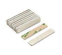 First4magnets F501na-10 Pack De 10 Aimants Adhésifs En Néodyme N42 5,5 Kg De Traction Nord 50 X 10 X 2 Mm