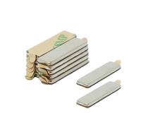 First4magnets Magnet Expert Adhésif 20 x 6 x 1.5 mm d'épaisseur N42 Néodyme Aimant - 1.6 kg Pull (Nord) (Paquet de 10)