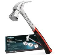 FIRSTINFO Marteau de Charpentier Magnétique 567 g, Marteau Arrache-Clous Monobloc en Acier Forgé, Grande Surface de Frappe, Poignée Anti-Vibration, H58120