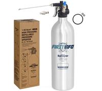 FIRSTINFO Pulvérisateur Rechargeable en Aluminium 1000 ml, Pressurisé à 140 PSI, Buses Réglables Jet et Brume, Réservoir Réutilisable pour Nettoyant Freins, Dégraissant et Lubrifiant A1639