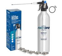 FIRSTINFO Pulvérisateur Rechargeable en Aluminium 620 ml, Pressurisé jusqu'à 140 PSI, Réservoir Réutilisable avec 5 Buses Interchangeables, pour Nettoyant Freins, Dégraissant et Lubrifiant A1638Y5