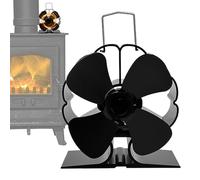 Firulab Ventilateur alimenté par la Chaleur, Ventilateur alimenté par la Chaleur à Circulation silencieuse Eco, Ventilateur de cheminée en Aluminium, Silencieux et Efficace, écologique