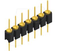 FIS MK05 7G - Barrette à broches, 1 rangée, 1 x 7 - 2,54 mm