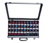 Coffret de fraises à rainurer Fisch, 50 pièces, dans un coffret en aluminium | 973CT50A