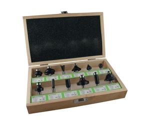 FISCH-TOOLS Jeu de fraises (carbure Ø de la queue 8 mm / 12 pièces) - 973CT12A06