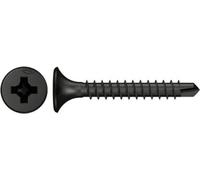 Fischer 1.000x vis à fixation rapide 3,5 x 25 tête trompette phosphatée filet fin empreinte cruciforme PH - 040613