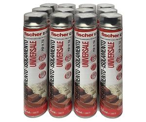 Fischer 12 pièces mousse polyuréthane PUP 1K 750 ml, universelle, polyvalente, utilisation avec pistolet