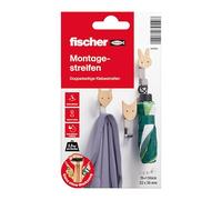 fischer 19 bandes de montage, bandes adhésives double face, ruban adhésif puissant, facile à enlever, suspension sans perçage/vis, pour photos, décoration, crochets, etc