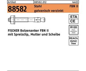 Fischer 45268 screw anchor / wall plug 20 pc(s) Expansion anchor 234 mm