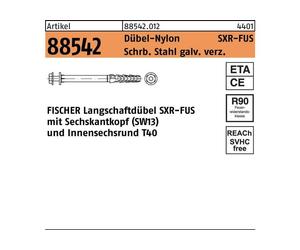 Fischer 46332 screw anchor / wall plug 50 pc(s) Screw & wall plug kit 120 mm