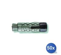 Fischer 50x Cheville d’Ancrage en Fonte (Coquille Seule) Gris GM 8 mm 15x70