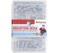 Fischer Boîte Meister-Box – Assortiment de chevilles GK, vis, crochets d'angle et ronds (513892)