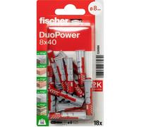 Fischer 534994 DuoPower 8 x 40 K NV Cheville 2 éléments 40 mm 8 mm 1 set