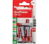 Fischer 534995 DuoPower 10 x 50 K NV Cheville 2 éléments 50 mm 10 mm 1 set