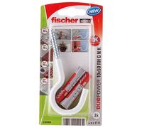 Fischer 535484 ancrage à vis et cheville murale 2 pièces Kit de fiches murales et vis 50 mm
