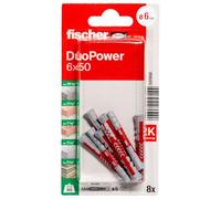 Fischer Cheville DuoPower 6x50 K (8) 6 mm × 50 mm Quantité : 5