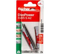 Fischer - 543796 Duopower 8 X 65 S A2 K Nv Set De Chevilles 65 Mm 8 Mm 1 Set