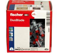 Fischer Cheville pour plaques de plâtre DUOBLADE LD 545677 44 mm 40 pièces