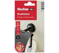 Fischer 545949 BAD Adhésif pour fixation d'accessoires de salle de bain imperméable pour salle de bain et cuisine Fixation sans perçage Fixation fiable Rouge/blanc 4 g