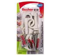 Fischer 557923 ancrage à vis et cheville murale 6 pièce(s) Kit de fiches murales et vis 30 mm G