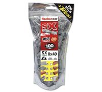 fischer 568726 Cheville murale, gris, 8 x 40