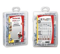 fischer 568732 Lot de 100 chevilles murales pour différents usages, mallette Profi-box SX Plus 6-8 pour fixer lampes, tableaux, climatiseurs
