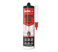 fischer 570949 - Solution totale noire, mastic adhésif MS, colle, scelle et répare, en intérieur et en extérieur, résistant à l'eau | Polymère MS | 290 ml