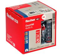 Fischer Chevilles DUO-HM bi-matière pour parois creuses avec vis 6x55 PZ3 - par 25