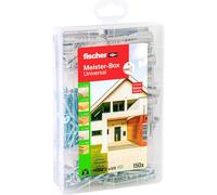 Fischer 577863 Meister-Box Universal + S Boîte dassortiment de chevilles 35 mm, 50 mm 150 parties