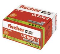 fischer Cheville universelle fischer UX 6 x 35 R avec collerette dans le carton Quantité:50