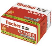 Fischer Cheville universelle UX 6 x 35 R nylon avec collerette 50 pièces