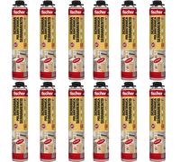 Fischer 8001132094594 Mousse polyuréthane pour pistolet Blanc 12 x 750 ml