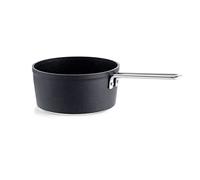 Fischer Adamant Casserole En Aluminium (18 cm, 2 l) Avec Revêtement Anti-adhésif Et Queue, Compatible Induction, Noir