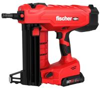 fischer AMPShare Alliance Kit de cloueuse à béton sans gaz FXC 85 avec réglage de la profondeur pour 500 clous par charge, avec 2 batteries Bosch ProCore 18 V et chargeur dans une boîte XL