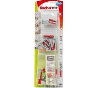 FISCHER Assortiment de chevilles et vis DuoPower Ø5×25 / Ø6×30 / Ø8×41 – Blister 34