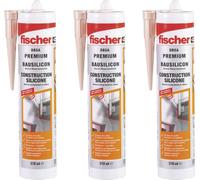 Fischer Bausilicon DBSA 310 gris béton, lot de 3 - 573643