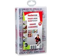 fischer Boîte assortiment de chevilles, rouge et gris, sans vis