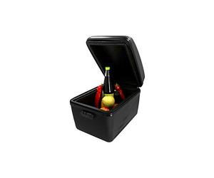 Fischer Boîte de Porte-Bagages isolée | Garde au Chaud et au Froid | Capacité de 16 l | Montage et démontage faciles sur Le Porte-Bagages 50396, Noir, Normal