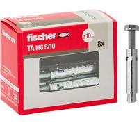 fischer - Cheville à Douille pour Fixations Lourdes TA M6 S/10 en Acier galvanisé Inoxydable, avec vis/Boite de 8