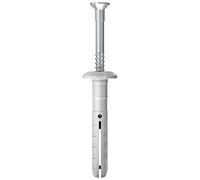 fischer - Cheville à frapper NF 5x25/1 mm avec collerette plate et clou à empreinte Pozidriv en acier électrozingué - Boîte de 200