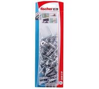 Fischer Chevilles autoperceuses en acier pour plaque de plâtre 35 mm – 25 pièces