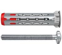 fischer - Cheville Bi-Matière DuoHM 4 x 55 pour Corps Creux, avec Vis à Tête Cylindrique, Empreinte PZ - Sachet de 20
