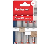 fischer Cheville bi-matière DuoHM 4 x 55 pour corps creux - vis cyl. TX - Blister 4