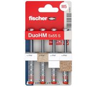 Fischer Cheville DuoHM 5x55 S PH PZ pour corps creux 55 mm 4 pcs