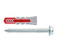 Fischer Chevilles DUOPOWER 10 x 50 S bi-matière multi-matériaux avec vis – Boîte de 25