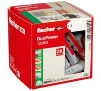 fischer - Cheville bi-matière et multi-matériaux DUOPOWER 12x60 / Boîte de 25